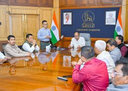 Manipur CM Yumnam Khemchand Singh chairs meeting with MLAs of NDA