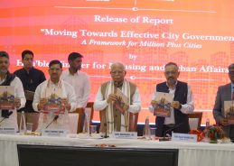 Union Minister Manohar Lal Khattar releases Niti Aayog report titled Moving Towards Effective City Government Framework
