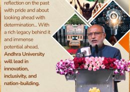 VP Radhakrishnan praises Andhra University for its century-long contribution to higher education, leadership and nation-building