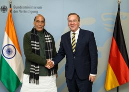 Defence Minister Rajnath Singh holds talks with German counterpart Boris Pistorius in Berlin