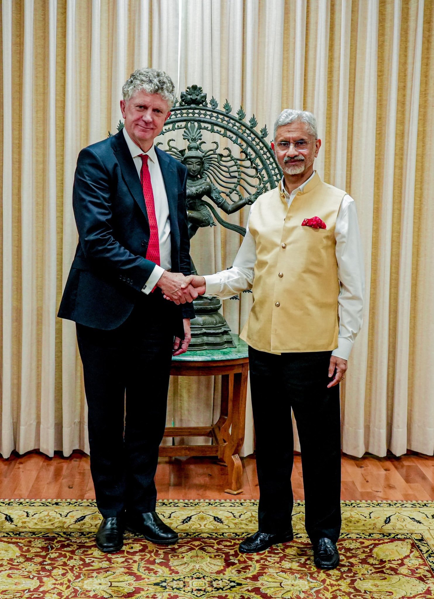 EAM Dr Jaishankar meets National Security Adviser of UK, Jonathan Powell