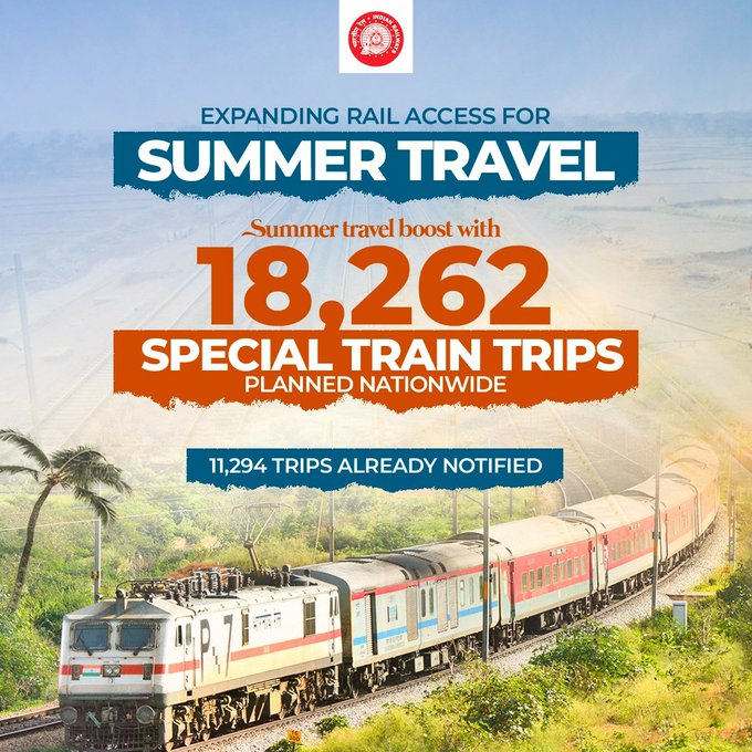 Railways planning to operate over 18,000 summer special train trips to enhance connectivity: Union Minister Ashwini Vaishnaw
