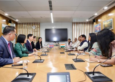 Union Minister Pralhad Joshi Meets Cambodian Mines and Energy Minister Keo Rottanak