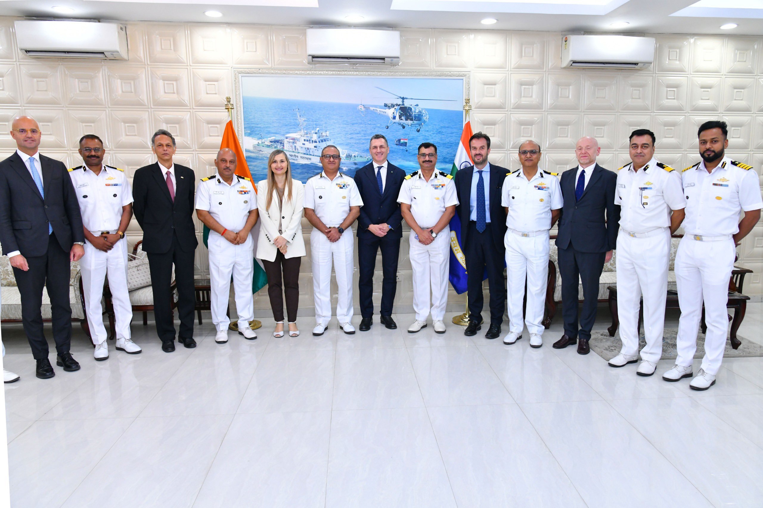 Indian Coast Guard hosts Italian delegation in New Delhi