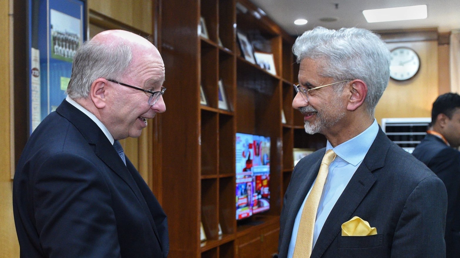 EAM S Jaishankar meets State Secretary for Foreign Affairs of Sweden, Dag Hartelius