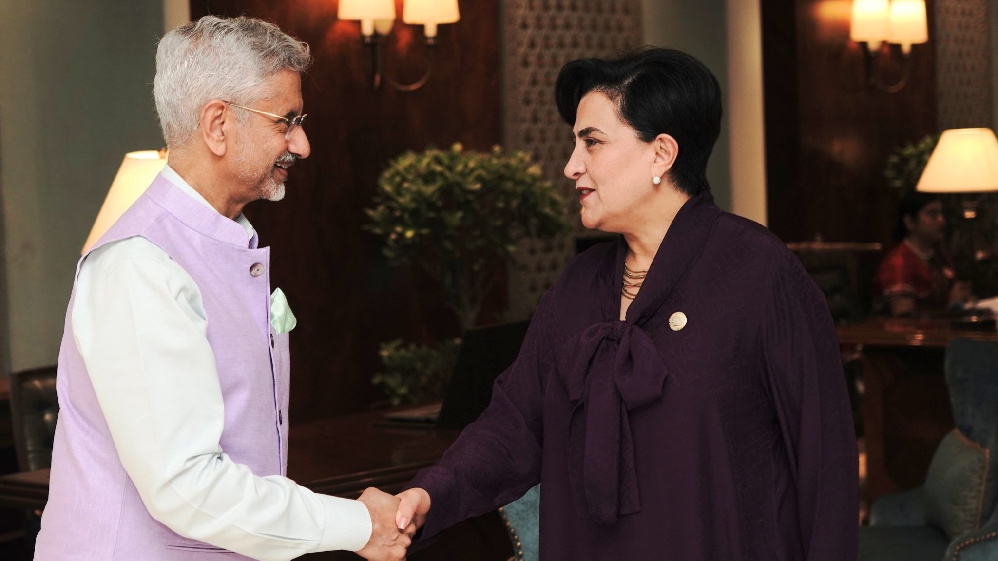 EAM Jaishankar meets Ecuadorian counterpart Gabriela Sommerfeld, discusses ways to enhance cooperation between countries