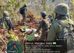 Security forces destroy 21 illegal bunkers in Ukhrul district, Manipur