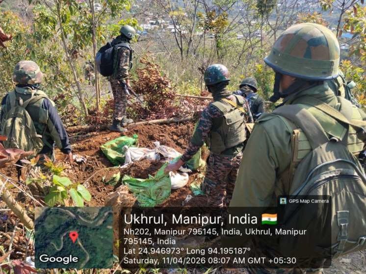 Security forces destroy 21 illegal bunkers in Ukhrul district, Manipur