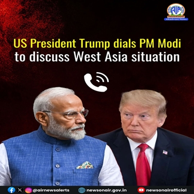US President Trump dials PM Modi to discuss West Asia situation