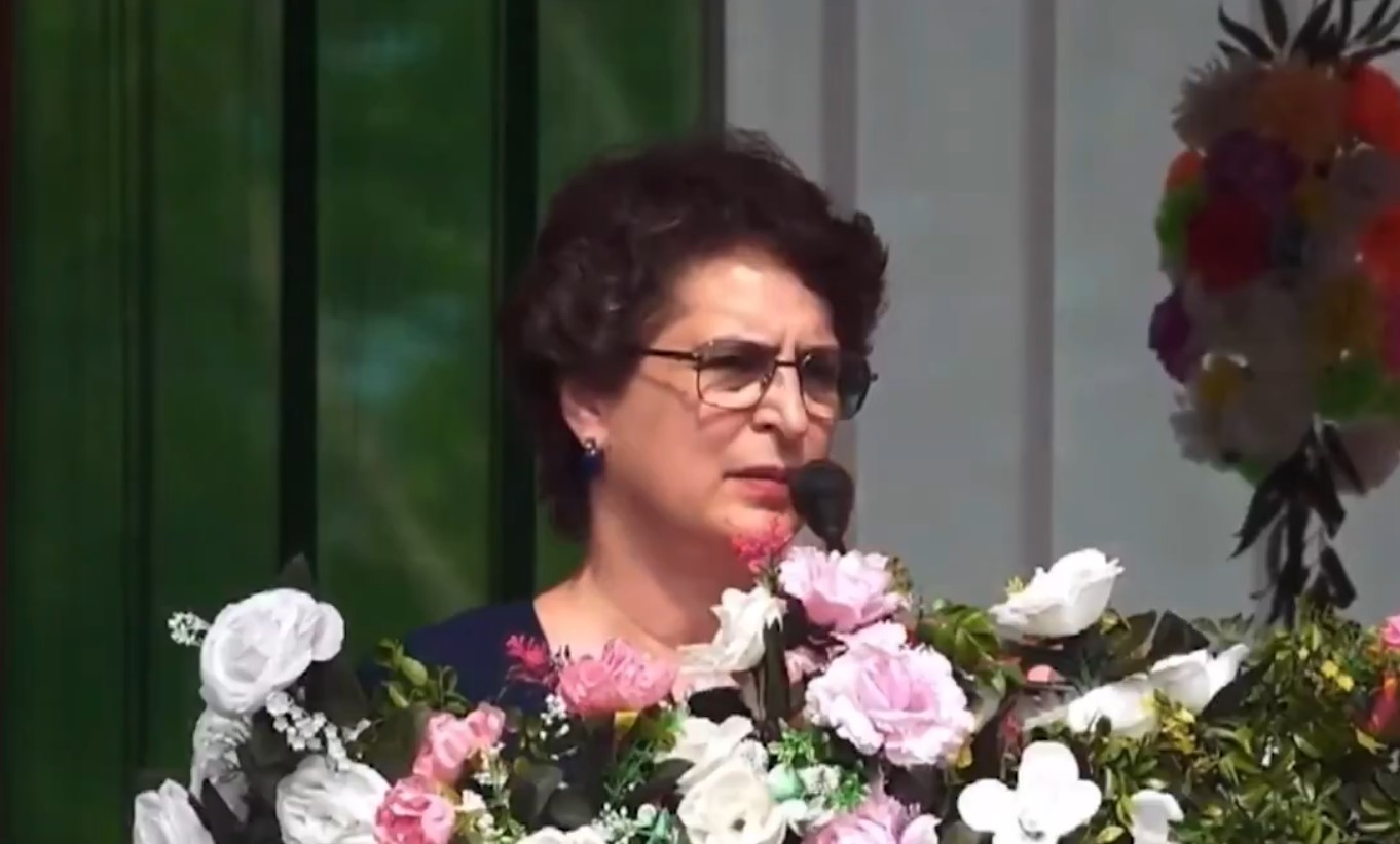 Senior Congress leader Priyanka Gandhi Vadra on day-long visit to Assam, addressing public meetings ahead of Assembly elections