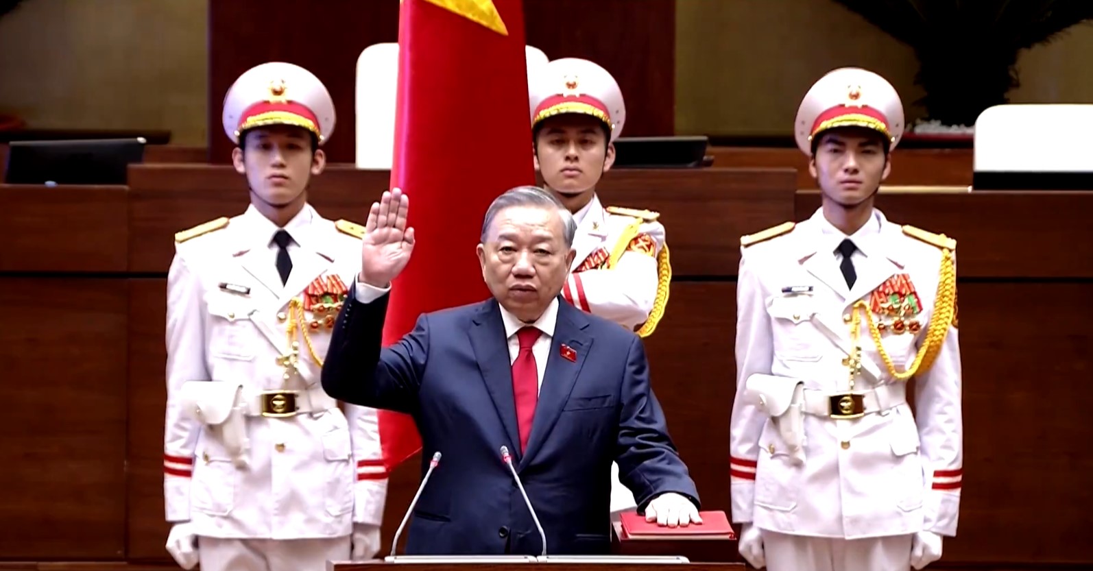 Vietnam’s Communist Party’s Secretary General, To Lam, unanimously elected by parliament as country’s president
