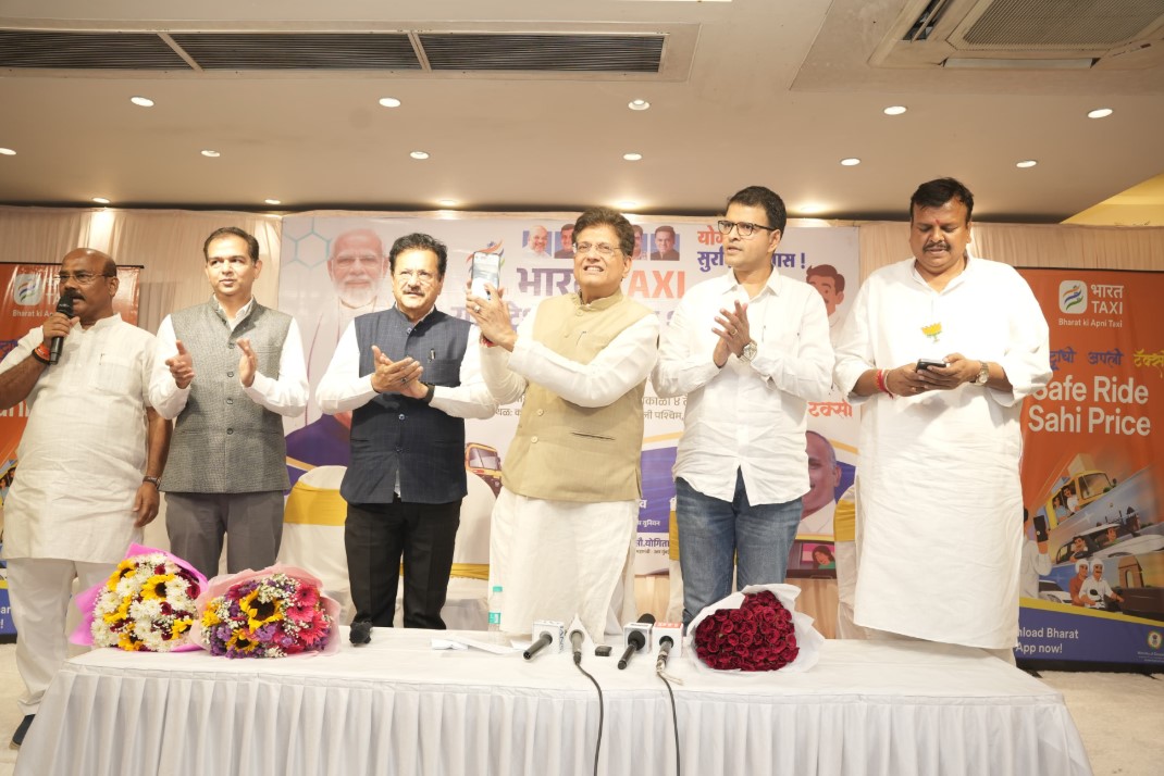 Union Minister Piyush Goyal launches process of onboarding drivers for Bharat Taxi in Mumbai