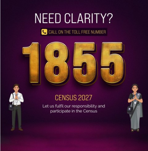 Census 2027 Helpline 1855 Made Operational Nationwide: Registrar General’s Office