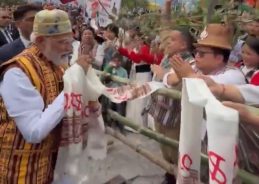 People of Sikkim accord grand welcome to PM Modi with immense fervour and full of enthusiasm