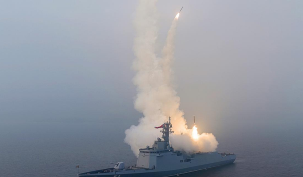 North Korea leader Kim Jong Un oversees missile tests from new warship