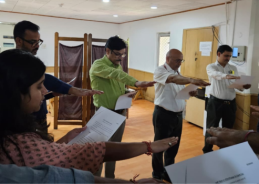 NSD Akashvani DG Dhiraj M Kakadia administers Earth Day pledge in New Delhi