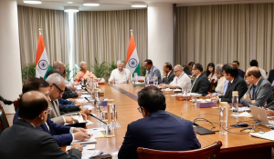 केंद्रीय मंत्री निर्मला सीतारामन और अश्विनी वैष्णव ने अनुसूचित वाणिज्यिक बैंकों के साथ उच्च स्तरीय बैठक की