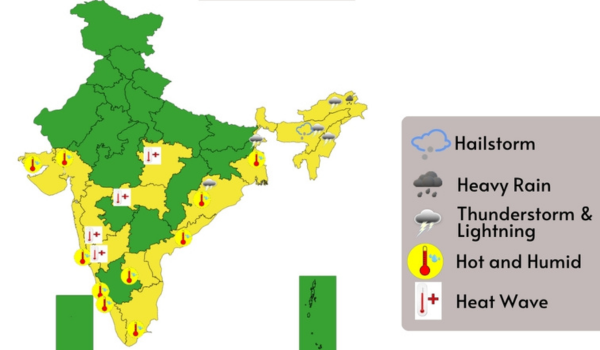 मौसम विभाग ने कई राज्यों में दो दिनों तक लू चलने की आशंका व्‍यक्‍त की