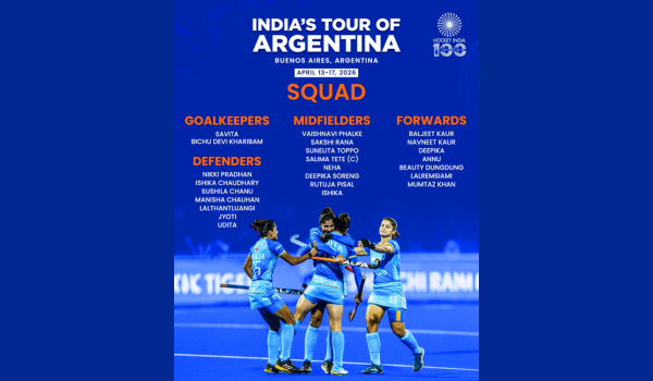 Indian Women’s Hockey Team Announces 24-Member Squad for Argentina Tour