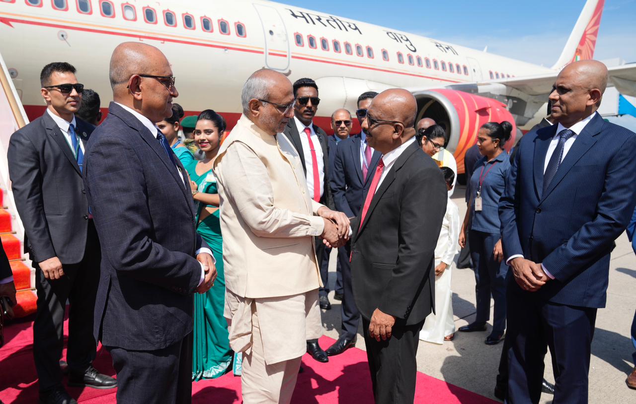 Vice President C. P. Radhakrishnan arrives at Colombo in Sri Lanka for two-day official visit