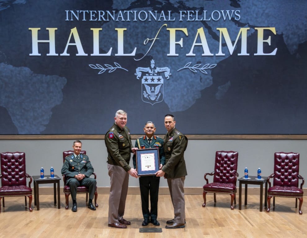 Army Chief General Upendra Dwivedi inducted into US Army War College International Hall of Fame