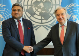 MEA Secretary Sibi George meets UN Secretary General Antonio Guterres 