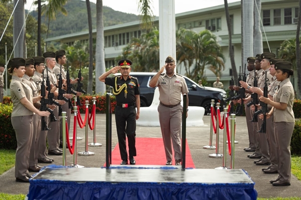 Hawaii: Army Chief General Upendra Dwivedi Receives Guard of Honour at Fort Shafter