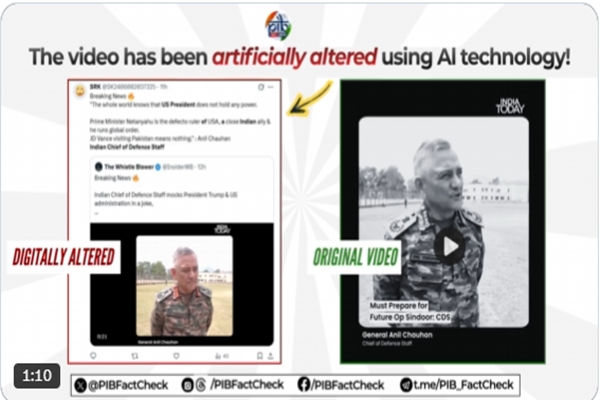 Government Debunks Fake AI Video Targeting CDS