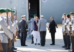 Defence Minister Rajnath Singh Arrives in Berlin, Receives Military Honours