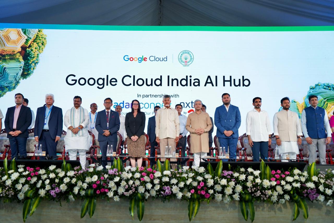 Union Minister Ashwini Vaishnaw, CM Chandrababu Naidu lay foundation for Google Cloud AI Hub in Visakhapatnam