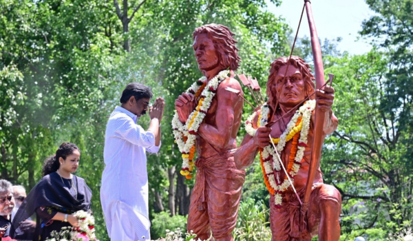 Jharkhand CM Soren pays floral tribute to freedom fighters Sidho-Kanho on their birth anniversary