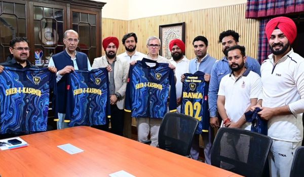 J&K CM Abdullah unveils Sher-i-Kashmir Cricket Club jersey