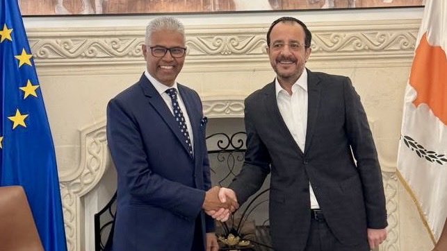 St. Kitts & Nevis Foreign Minister Denzil Douglas Arrives in New Delhi