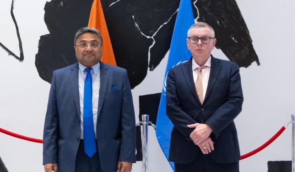 MEA Secretary Sibi George meets Acting Under-Secretary-General for Counter-Terrorism Zouev
