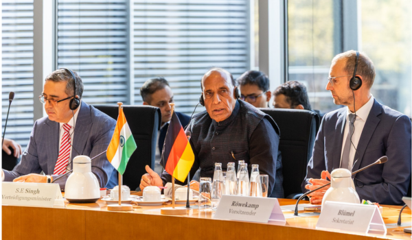 Defence Minister Rajnath Singh pitches for enhanced India-Germany defence industrial collaboration