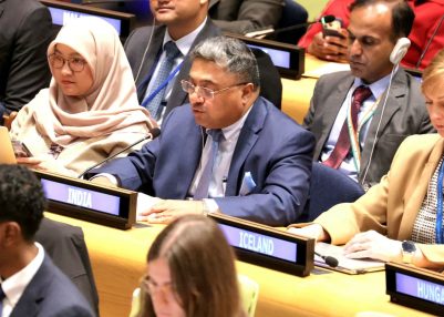 MEA Secretary (West) Sibi George participates in UN dialogues on Secretary-General selection