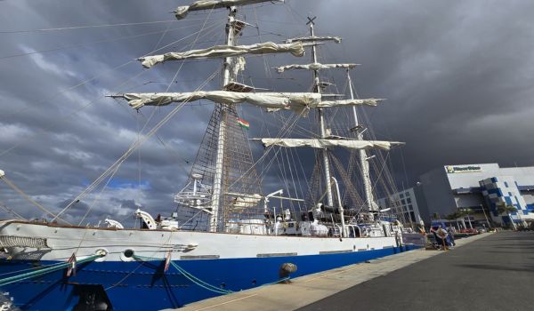 INS Sudarshini arrives at Las Palmas, Spain 