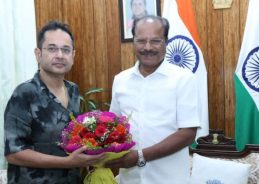 Tripura: Tipra Motha Party chief Debbarma meets Governor to stake claim for forming govt in TTAADC