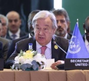 संयुक्त राष्ट्र महासचिव अंतोनियो गुतरश ने पश्चिम एशिया संघर्ष के शांतिपूर्ण समाधान का आह्वान किया