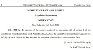 Women’s Reservation Act, 2023 comes into force; PM Modi reaffirms India’s Nari Shakti as hallmark of strong India