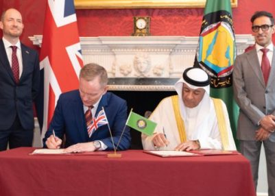 UK signs trade agreement with six Gulf nations
