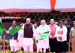 Union Home Minister Amit Shah arrives in Raipur on 2-day visit to Chhattisgarh