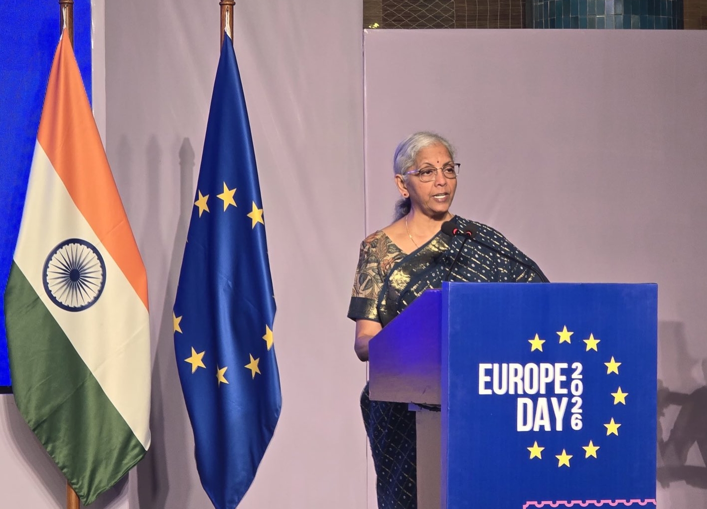 FM Nirmala Sitharaman addresses the Europe Day celebrations in New Delhi