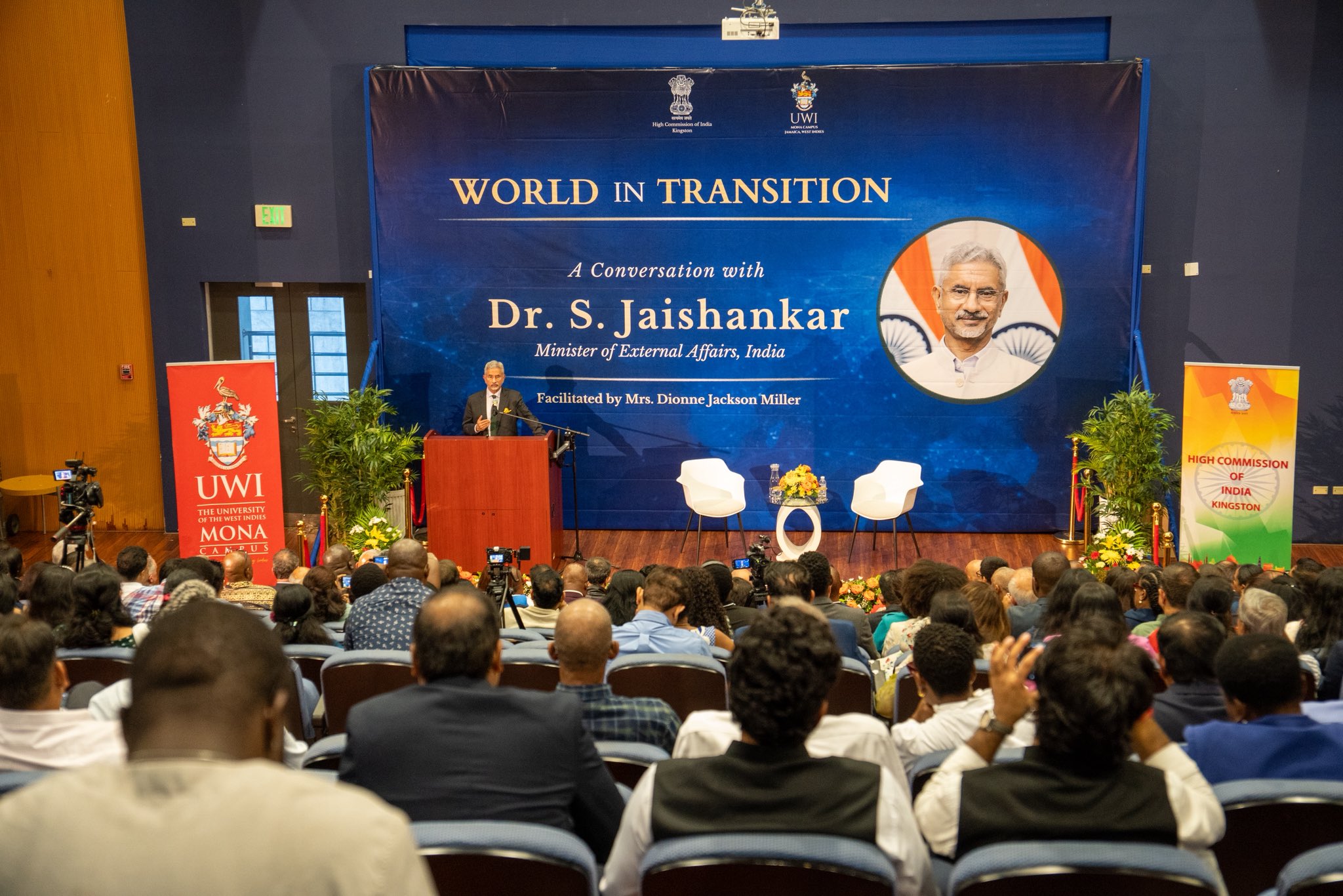 विदेश मंत्री डॉ. एस. जयशंकर ने जमैका में ‘परिवर्तनशील दुनिया’ और भारत की प्रतिक्रिया विषय पर संबोधन दिया