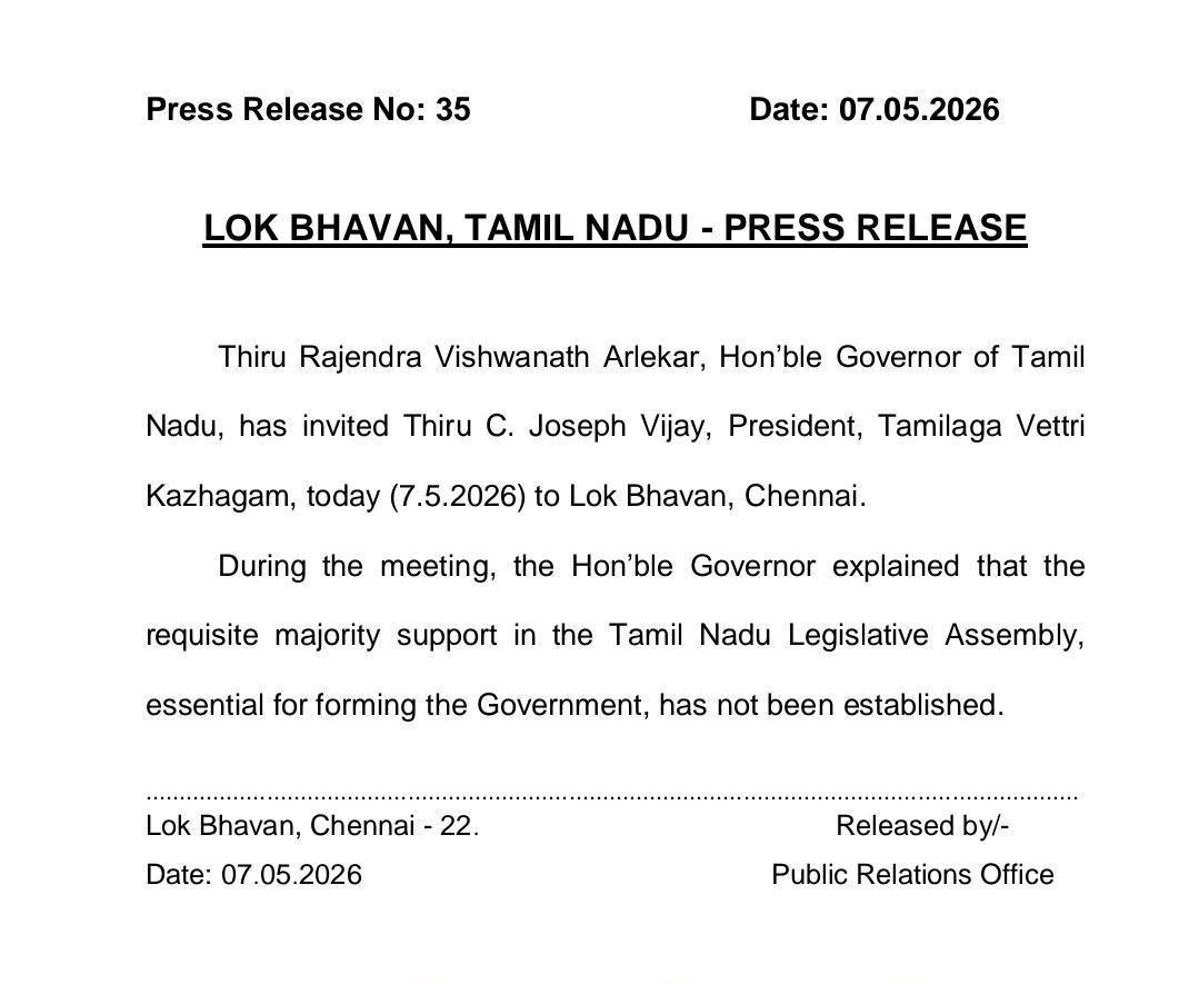 Tamil Nadu continues to form new Government amid political stalemate