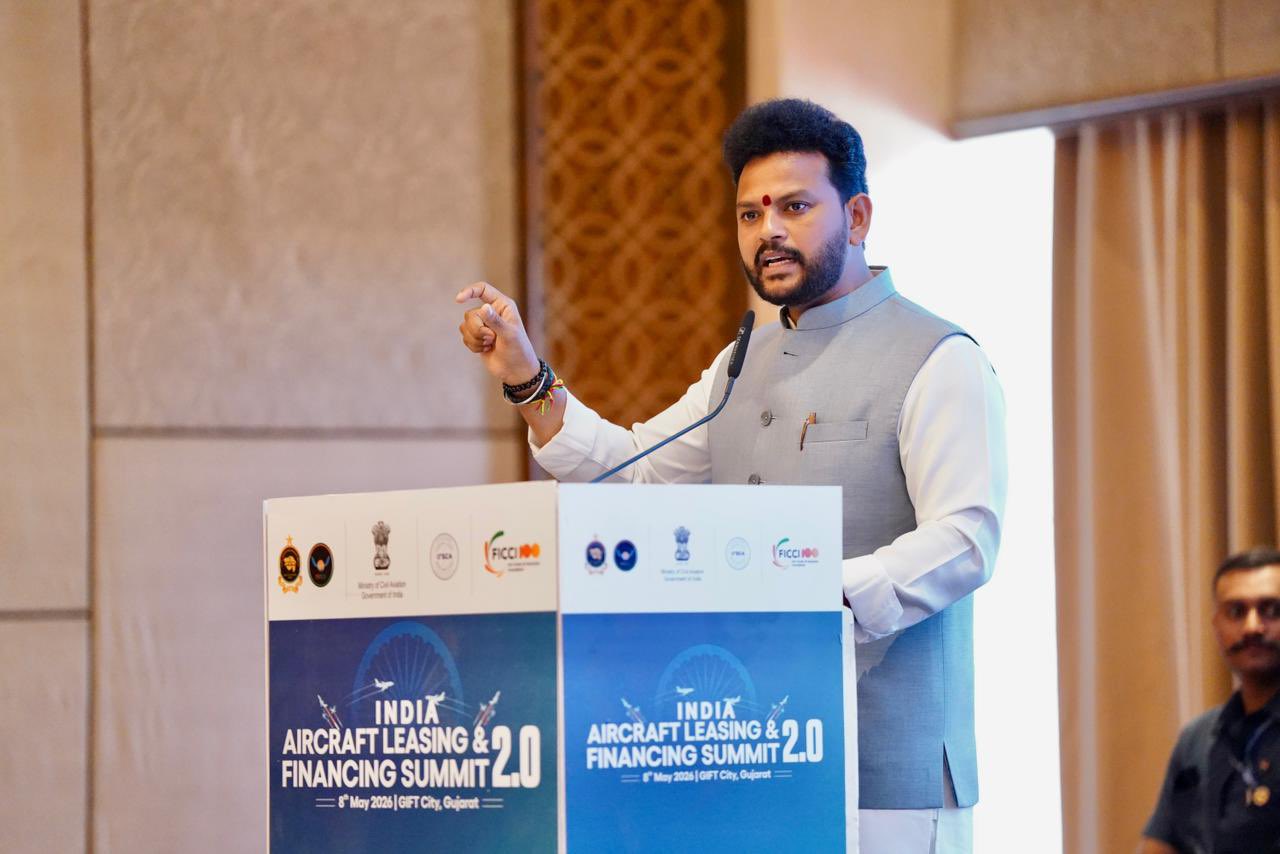 भारत विमान पट्टे और वित्तीय सहायता का उभरता वैश्विक केंद्र बन रहा: केन्‍द्रीय मंत्री राममोहन नायडू