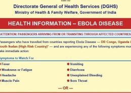 Centre issues health advisory for passengers arriving from or transiting through Ebola affected countries