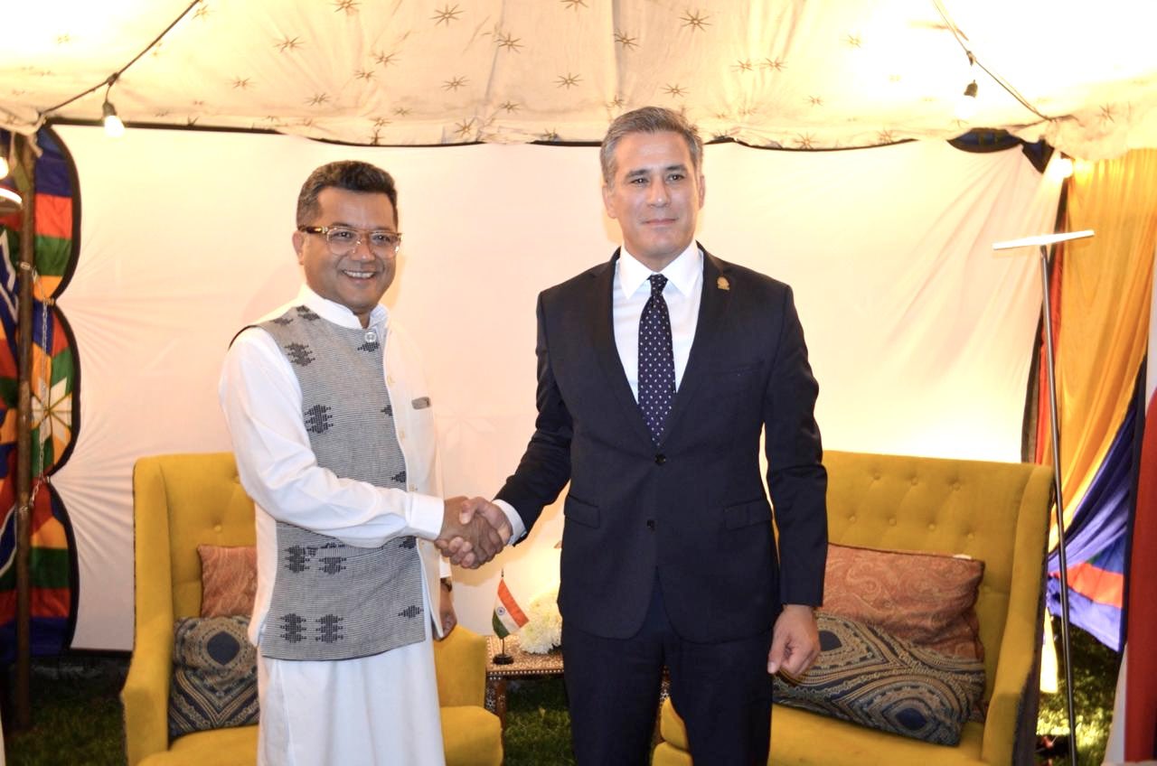 विदेश मामलों के राज्य मंत्री पबित्रा मार्गेरिटा ने की कोस्टा रिका के विदेश मंत्री मैनुअल तोवर के साथ द्विपक्षीय बैठक