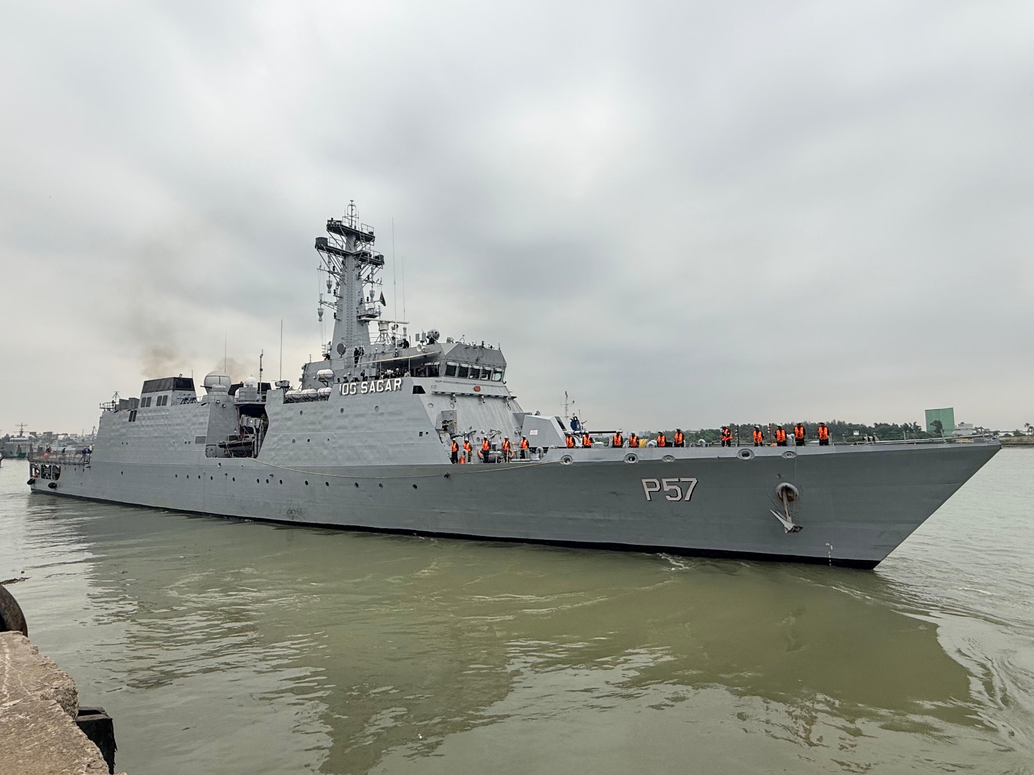 IOS Sagar departs from Chattogram after maritime engagement with Bangladesh Navy