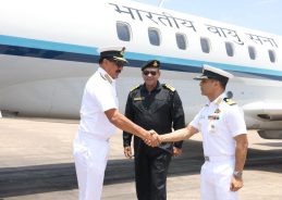 Chief of Naval Staff reviews operational, training & administrative activities at Eastern Naval Command, Visakhapatnam